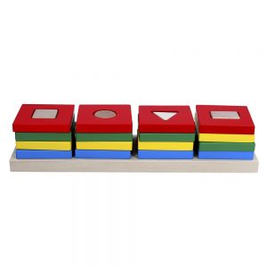Пірамідка KOMAROVTOYS Кольоровий квартет (А344)