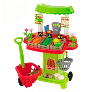 Ігровий набір Ecoiffier Овочевий кіоск Chef-cook 40 аксесуарів (001744)