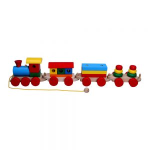 Розвивальна іграшка Komarov toys Паровоз і три вагони (P 201)