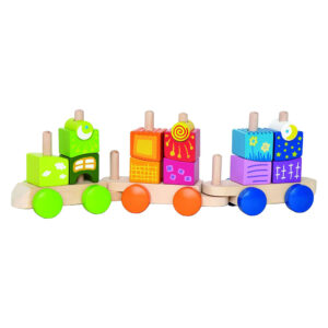 Кубики Hape Потяг дерев'яний (Е0417)