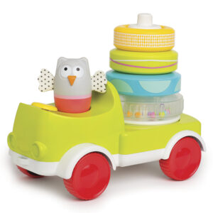 Машинка із пірамідкою Taf Toys Совеня-малюк (11945)