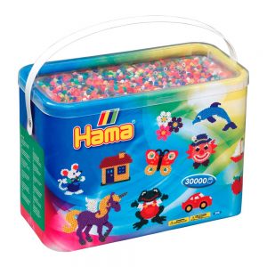 Термомозаїка HAMA Набір кольорових намистин MIDI (208-68)