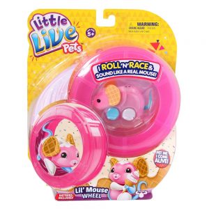 Інтерактивна іграшка Little Live Pets Мишеня Вафелька із колесом (28194)