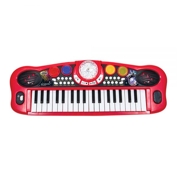 Музичний інструмент Диско Електросинтезатор 37 клавіш 8 ритмів Simba 56 см (6834101) – babystreet.com.ua