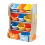 Органайзер Step2 Fun time room organizer 89х67х36 см сині та помаранчеві скриньки (728900)