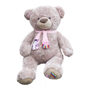 М'яка іграшка Копиця Ведмедик із шарфиком капучіно 130 см (00020)