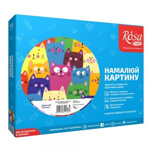 Набір для живопису Rosa Start Щасливі котики за номерами (N00013270)