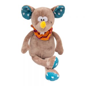 М'яка іграшка Devilon Мишка з хусткою бежева 26 см (M1807526B-3)