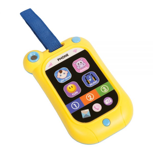 Інтерактивна іграшка BeBeLino Смартфон жовтий (58160) – babystreet.com.ua