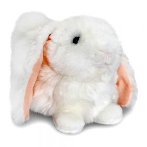 М'яка іграшка Keel toys Кроленя що лежить біле 25 см (SR3788/2)