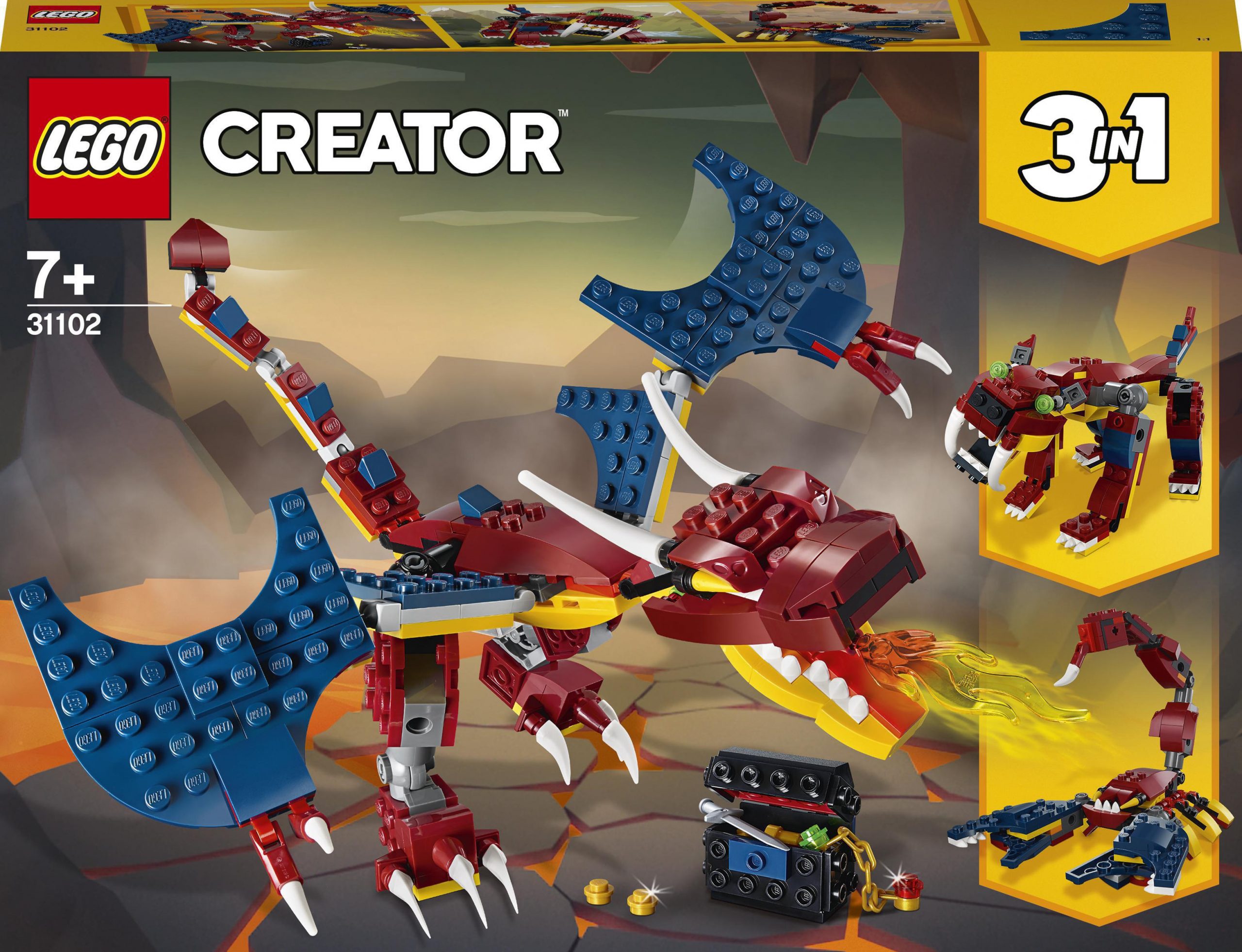 Конструктор LEGO Creator Вогняний дракон (31102) 1 Конструктор LEGO Creator Вогняний дракон (31102)