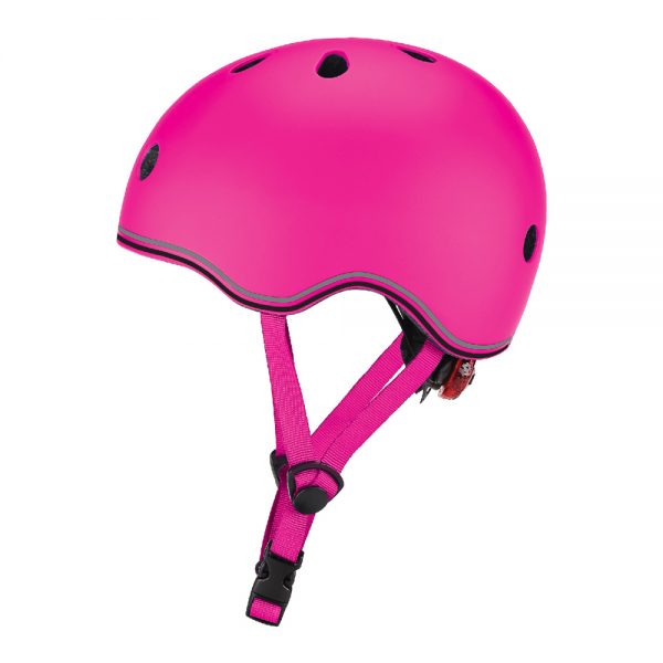 Захисний шолом Globber Evo light рожевий із ліхтариком 45-51 см (506-110) - babystreet.com.ua