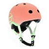 Дитячий шолом Scoot&Ride Персик 51 – 55 см з ліхтариком (SR-181206-PEACH_S)