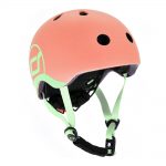 Дитячий шолом Scoot&Ride Персик 51 – 55 см з ліхтариком (SR-181206-PEACH_S)