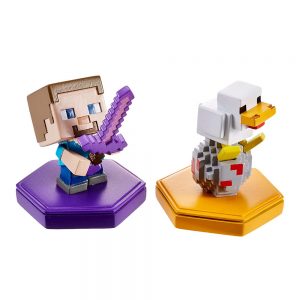 Набір фігурок Minecraft Нападник Стів і курка-несучка (GKT41/GKT42)