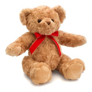 М'яка іграшка Keel toys Ведмедик із червоною стрічкою 25 см (SB4393)