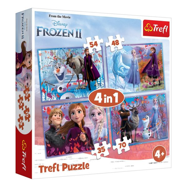 Пазл Trefl Disney Frozen 2 Путешествие в неизвестность 4 в 1 Mix 34323 ТМ: Trefl – babystreet.com.ua