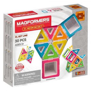 Магнітний конструктор Magformers XL Неон 30 деталей (706006)