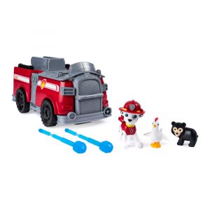 Машинка-трансформер Paw patrol Рятувальний автомобіль-станція із Маршалом (SM16770/8903)