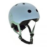 Дитячий шолом Scoot & Ride Сталь 51 – 55 см з ліхтариком (SR-181206-STEEL_S)