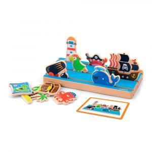 Розвивальний набір Viga Toys Простір та відстань двобічний (50183)