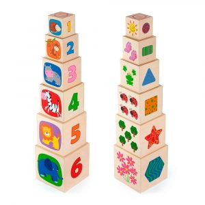 Набір кубиків Viga Toys Вежа (50392)
