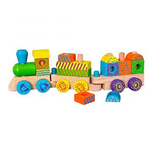 Каталка-кубики Viga Toys Потяг (50572)