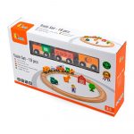 Ігровий набір Viga Toys Залізниця 19 деталей (51615)