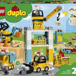 Конструктор LEGO Duplo Підйомний кран і будівництво (10933)