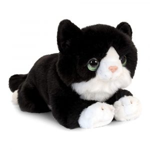 М'яка іграшка Keel toys Чорне кошеня із білими лапками 32 см (SC2648)