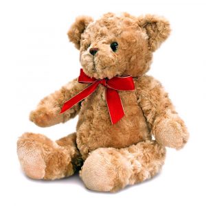 М'яка іграшка Keel toys Ведмедик із червоною стрічкою 30 см (SB4394)