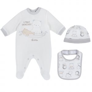 Комплект Embrace: комбінезон, шапка та слюнявчик