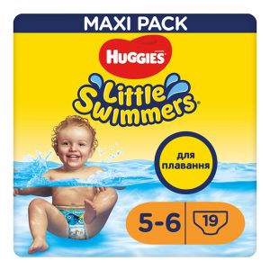 Підгузки-трусики для плавання Huggies Little Swimmers, розмір 5-6, 12-18 кг, 19 шт