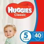 Підгузки Huggies Classic, розмір 5, 11-25 кг, 40 шт