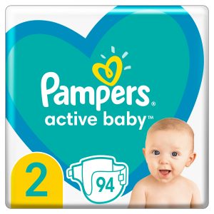 Підгузки Pampers Active Baby, розмір 2, 4-8 кг, 94 шт