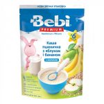 Каша молочна Bebi Premium Пшенична з яблуком і бананом, з 6 міс., 200 г