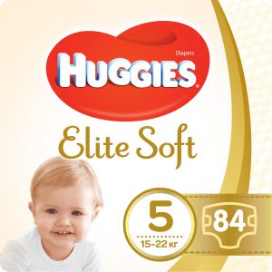 Підгузки Huggies Elite Soft, розмір 5, 15 - 22 кг, 84 шт
