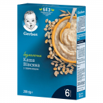 Безмолочна каша Gerber Вівсяна з пшеницею, з 6 міс., 200 г