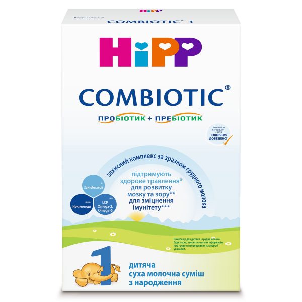 Cуха молочна суміш HiPP Combiotic 1, з народження, 300 г - babystreet.com.ua