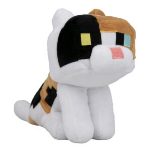 М'яка іграшка J!NX Minecraft Happy Explorer Трикольоровий кіт Calico 20 см (JINX-9294)