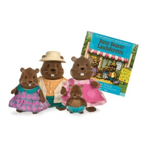 Набір фігурок Li'l Woodzeez Сім'я бобрів із книжкою(6000M)