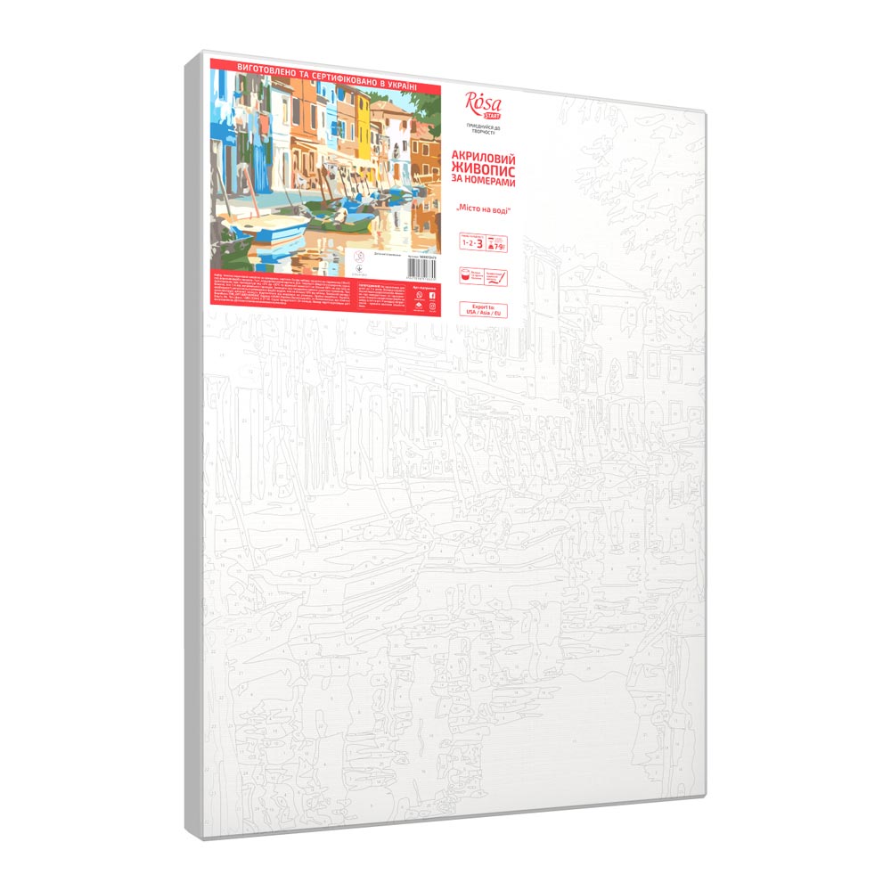 Картина за номерами Rosa Start Місто на воді 35 x 45 см (N00013473) 1 Картина за номерами Rosa Start Місто на воді 35 x 45 см (N00013473)