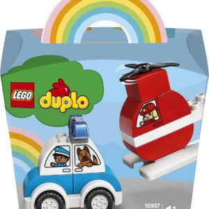 Конструктор LEGO Duplo Пожежний вертоліт і поліцейська машина (10957)