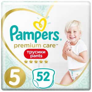 Підгузки-трусики Pampers Premium Care, розмір 5, 12-17 кг, 52 шт