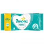 Дитячі вологі серветки Pampers Sensitive, 80 шт