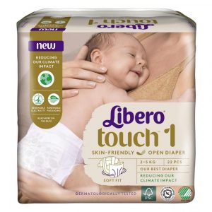 Підгузки Libero Touch, розмір 1, 2-5 кг, 22 шт