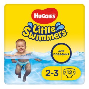 Підгузки Huggies Little Swimmers, розмір 2-3, 3-8 кг, 12 шт