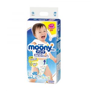 Підгузки-трусики Moony для хлопчика, розмір L, 9-14 кг, 44 шт