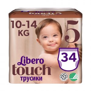 Підгузки-трусики Libero Touch, розмір 5, 10-14 кг, 34 шт