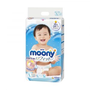 Підгузки Moony, розмір L, 9-14 кг, 54 шт